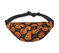 Riñonera, riñonera cruzada, bolsa de cinturón para viajes, correr, para hombres y mujeres, campista feliz otoño, Calabaza de Halloween, Talla única, Mochila casual