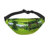 Riñonera, riñonera cruzada, bolsa de cinturón para viajes, correr, para hombres y mujeres, club de golf y yate, Campo de golf de Vancouver, Talla única, Mochila casual