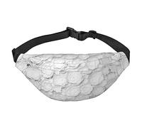 Riñonera, riñonera cruzada, riñonera para viajes, correr, para hombres y mujeres, luna y mar, Flor 3D, Talla única, Mochila casual
