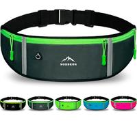 Riñonera Running Ajustable e Impermeable para Móviles | Cinturón Deportivo para Mujer y Hombre | Porta Móvil Belt (Gris)