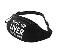Riñonera Running Cállate Hígado, Estás Bien Unisex Bolsa De Cintura Táctica Casual Riñoneras Viaje Para Viajes Deporte Marcha 14X35Cm