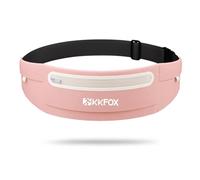 Riñonera Running, Cinturon de Correr para Mujer y Hombre Impermeable Riñonera Deportiva Elástica Porta Movil Running (Cualquier Smartphone) para Correr, Gimnasio, Viaje al Aire Libre (1, Rosa)