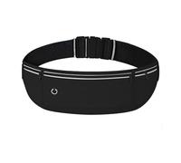 Riñonera Running Deportiva - Running Belt, Cinturon Running Hombre y Mujer, Portamoviles Running, Compatible con Salomon Pulse Belt (Negro)
