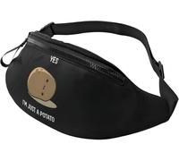 Riñonera Running Moda Bolsos De Gimnasio Sí, Soy Una Patata Multifuncional Riñoneras Viaje para Marcha Entrenamiento Viajes 14X35Cm