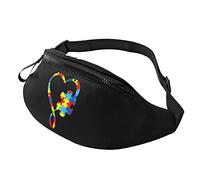 Riñonera Running Pieza Del Rompecabezas De La Concienciación Sobre El Autismo Casual Bolsos De Gimnasio Ajustable Riñoneras Viaje Para Viajar Correr Viajes 14X35Cm