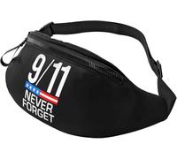 Riñonera Running Recuerde El 911, Nunca Lo Olvide Casual Bolsos Bandolera Ajustable Riñoneras De Cintura Para Senderismo Correr Actividades 14X35Cm