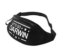 Riñonera Running Vamos A Darwin Casual Bolso De Cintura Ajustable Riñoneras Viaje Para Fiesta Entrenamiento Camping 14X35Cm