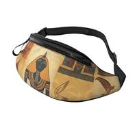 Riñonera Serie sobre Las Tribus del Antiguo Egipto Fanny Pack Duradera Riñoneras Casual Bolsa De Cintura para Camping Correr Viajes