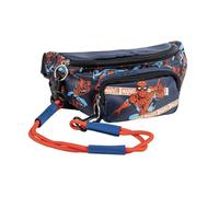 Riñonera Spiderman Niños - Riñonera Infantil Ajustable Diseño de Marvel, Dos Compartimentos Cremallera, Ligera y Resistente para Paseo, Viaje y Excursión