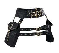 Riñonera Steampunk, estilo retro para moto, con correa segura y cremallera para cosplay, steampunk, eventos, ciclismo, senderismo, viajes, disfraces