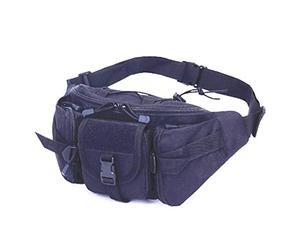 Riñonera táctica de Jipemtra, riñonera militar, resistente al agua, con soporte para botella de agua desmontable, negro (Black #3)