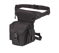 Riñonera táctica de Nailon for Hombre, Ideal for Senderismo, Deportes, Ciclismo y Acampada.(BK)