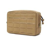 Riñonera táctica Molle, compacta, Multiusos, para Uso en el hogar, para Uso médico, Funda para teléfono, Accesorios de Caza (Khaki)