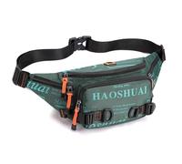 Riñonera táctica para hombres y mujeres, riñonera militar Molle Utility Hip Belt Pouch Crossbody Bag para ciclismo, senderismo, caminar, pesca, Verde Oscuro, Talla única