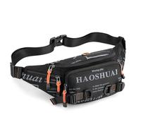 Riñonera táctica para hombres y mujeres, riñonera militar Molle Utility Hip Belt Pouch Crossbody Bag para ciclismo, senderismo, caminar, pesca, Negro 02, Talla única