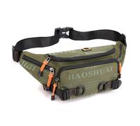 Riñonera táctica para hombres y mujeres, riñonera militar Molle Utility Hip Belt Pouch Crossbody Bag para ciclismo, senderismo, caminar, pesca, verde (army green 02), Talla única