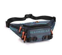 Riñonera táctica para hombres y mujeres, riñonera militar Molle Utility Hip Belt Pouch Crossbody Bag para ciclismo, senderismo, caminar, pesca, Azul marino, Talla única