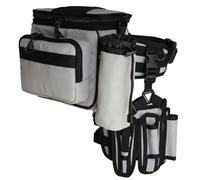 Riñonera Táctica para Pesca y Caza Con Sistema MOLLE y Portabotellas, Ideal para Equipo de Exterior, Cebo y EDC. Bolsa de Nailon Resistente para Uso Diario, Ideal para Hombres y Mujeres.(Gray)