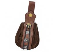 Riñonera tradicional de moda con múltiples bolsas, cuatro mil accesorios de disfraces, carnavales de despertar y llevar a diario cosplay, 2 accesorios marrones, Mass Beauty