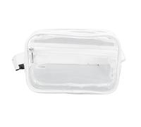 Riñonera Transparente aprobada para Eventos en estadios, Bolsos Transparentes para fanáticos de los Deportes, monederos con Correa Ajustable, Bolso Bandolera Impermeable, riñonera (Blanca)