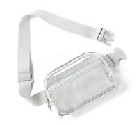 Riñonera transparente aprobada por el estadio, bolsa de cinturón impermeable para mujeres y hombres, riñonera de moda cruzada Amxnx, Azul, S