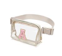 Riñonera transparente aprobada por el estadio para mujeres y hombres, con correa ajustable, bolsa cruzada transparente para conciertos, deportes, viajes, senderismo, correr, Z-Clear-A, 5.9 x 2.6 x 8.7