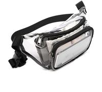 Riñonera Transparente,Riñonera para Hombres y Mujeres Riñonera Aprobada por el Estadio Riñonera Transparente Cinturón para Dinero Riñonera Holográfica para Corriendo Senderismo Viajes Deportes