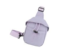 Riñonera transpirable, ajustable, correa de hombro, almacenamiento multifuncional para senderismo, camping, al aire libre, otoño e invierno, correa ajustable, bolso cruzado, Purple