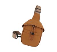 Riñonera transpirable, ajustable, correa de hombro, almacenamiento multifuncional para senderismo, camping, al aire libre, otoño e invierno, correa ajustable, bolso cruzado, Brown