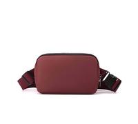 Riñonera Unisex con Correa de Hombro Ajustable, Bandolera for Deportes al Aire Libre(Wine Red)