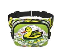 Riñonera unisex con diseño de juego de Duck Flock, bolsa de mensajero deportiva de viaje unisex