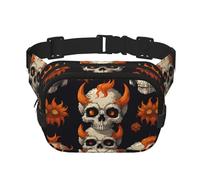 Riñonera unisex con diseño de margaritas de cabeza de oveja coja