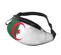 Riñonera unisex con estampado de bandera de Argelia, accesorio de viaje, se adapta a gafas de sol, llaves, baterías externas y teléfonos