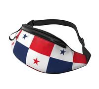Riñonera unisex con estampado de bandera de Panamá, accesorio de viaje, se adapta a gafas de sol, llaves, baterías externas y teléfonos