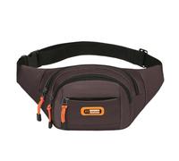 Riñonera unisex de gran capacidad con bolsillos multifunción y correa ajustable para actividades al aire libre, café