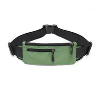 Riñonera Unisex Delgada para Correr, Ligera e Impermeable, con cinturón Ajustable para teléfono, Llaves, Dinero en Efectivo, Ideal para Correr, Hacer Senderismo y Viajar, Color Negro.