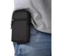 Riñonera universal para teléfono móvil, multifuncional, pequeña funda para el móvil, camping, senderismo, cinturón exterior con mosquetón, trabilla para cinturón para