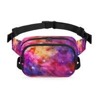 Riñonera Universe Galaxy Night para mujeres, hombres, niñas, niños, riñoneras de galaxia, correr, deportes, senderismo, bolsa de cinturón, color, XL, Organizador de bolsas