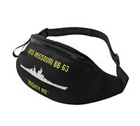 Riñonera USS Missouri Bb-63 para Hombre y Mujer, riñonera de Viaje Ajustable para Exteriores, riñonera para Correr
