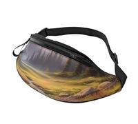 Riñonera Vals De Flores Silvestres Impreso Bolsa De Cintura Unisex Fanny Pack Moda Riñoneras para Correr Senderismo Deportivas