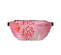 Riñonera versátil con diseño de piruleta Colorida, Deportiva y Unisex, una opción Uso Diario y de Viaje