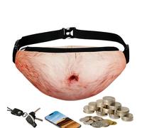 Riñonera Vientre Divertido,Bolso Abdominal 3D para Hombre y Mujer,Cinturón con Ajuste de Cintura - para Interior, Exterior, Pátio, Jardim, Casamento, Vegetais, Flores, Vinhas, Quintal, E