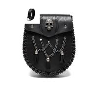 Riñonera vintage de caballero de mediados de siglo, estilo monedero de moda con detalles únicos en relieve, ultraligera y portátil para hombres y mujeres, accesorio perfecto para disfraz de cosplay