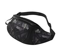 Riñonera Wicca Wicca Gato Negro Altar Ritual Gimnasio Unisex Riñonera Militar Hombre Moda,Ligera Riñoneras De Cintura para Fiesta Escalada Senderismo 14X35Cm