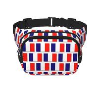 Riñoneras de bandera francesa para mujeres y hombres, riñoneras de moda para entrenamiento, correr, viajar, senderismo, Black, Talla única