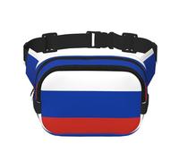 Riñoneras de bandera rusa para mujeres y hombres, riñoneras de moda para entrenamiento, correr, viajar, senderismo, Black, Talla única