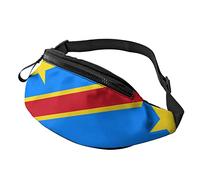 Riñoneras De Cintura Bandera del Congo, Waistpack Moda Bolso De Cintura Unisex Riñonera Viaje para Bici Viajes Viajar