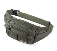 Riñoneras de Marcha Running de Acampada y Marcha Bolsos de Gimnasio Bolsos Bandolera para Hombre Mujer (Olive)