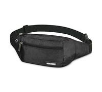 Riñoneras de Marcha Running de Acampada y Marcha Bolsos de Gimnasio Bolsos Bandolera para Hombre Mujer Riñoneras Hombre y Mujer Impermeable con Cinturón Ajustable Extendido de 30 cm (Negro900D)