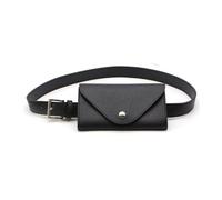 Riñoneras de Moda Mini Bolso Informal for teléfono móvil, riñonera pequeña, cinturón for Pantalones, Bolso Cuadrado pequeño Simple for Mujer Adecuado para Señoras (Color : Black, Size : One Size)